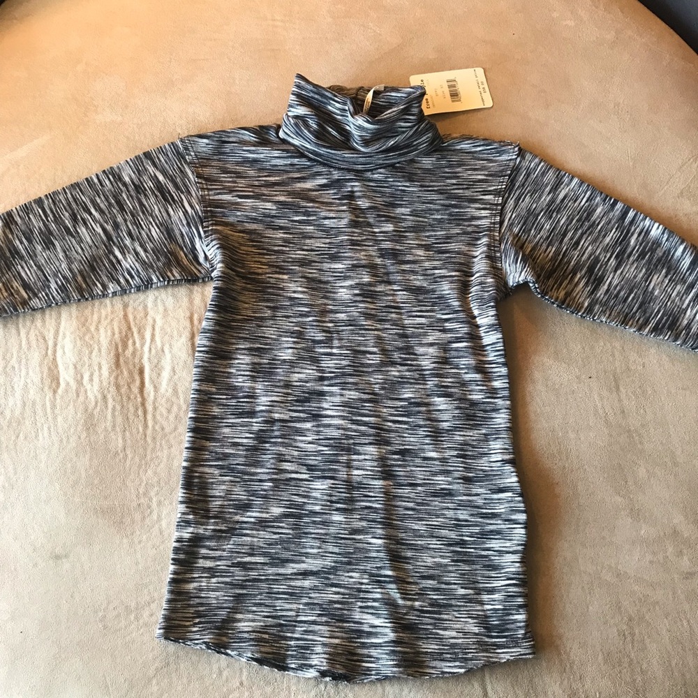 Free People NWT Black and White Sweater